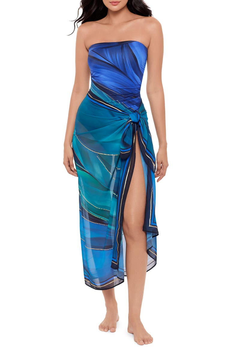 Maldiva Cover-Up Pareo, Main, color, BLUE MULTI