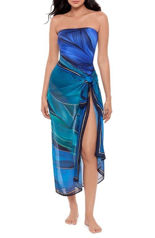 Miraclesuit ® Maldiva Cover-up Pareo In Blue Multi