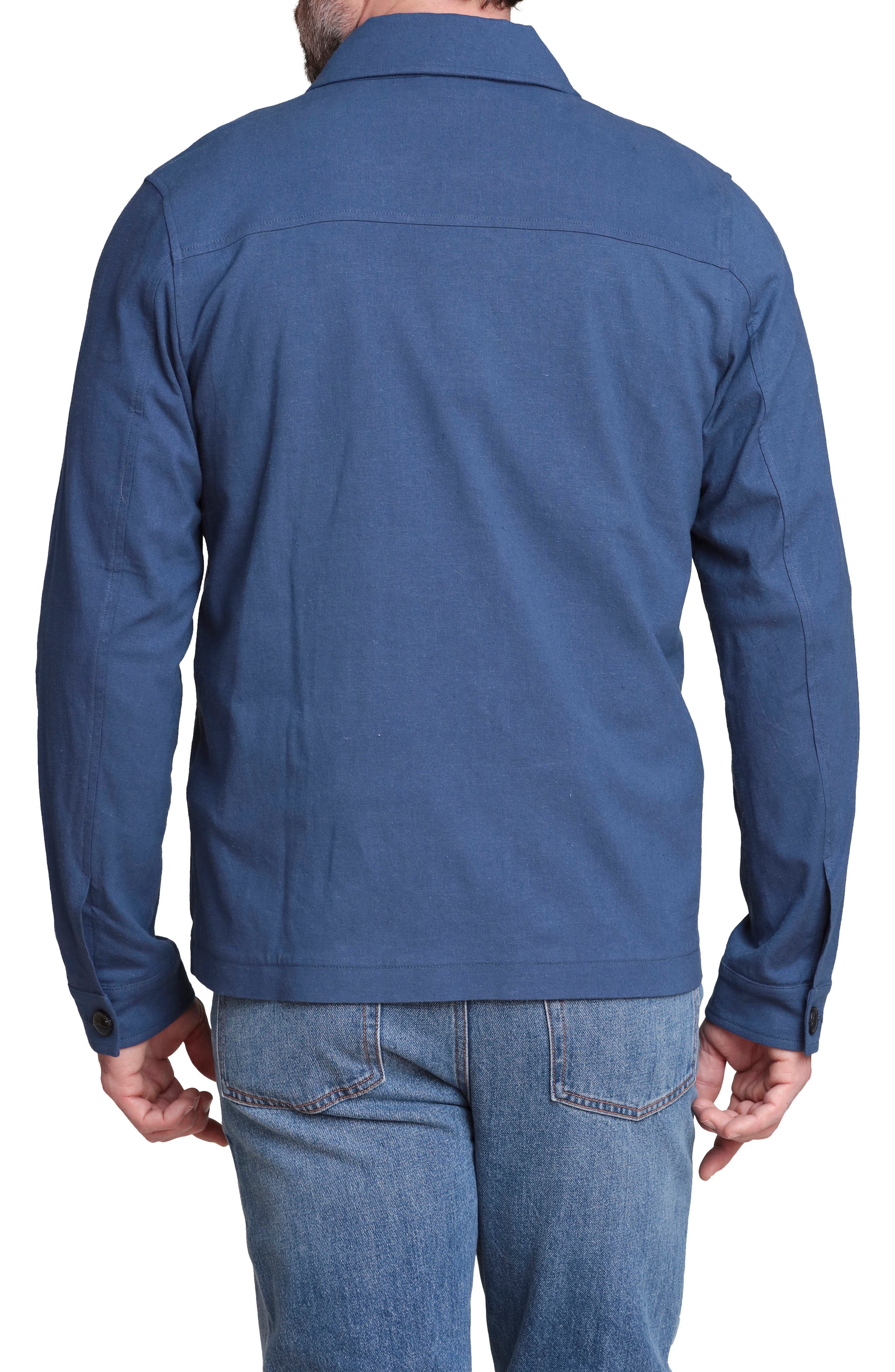 Relaxed Fit Linen & Cotton Work Jacket - image 4