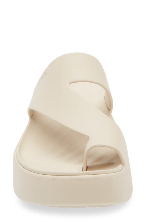 Crocs Getaway Toe Loop Platform Sandal In Sandstone