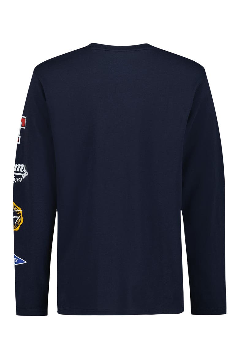 Kids' Collegiate Graphic Long Sleeve T-Shirt, Alternate, color, NAVY BLAZER