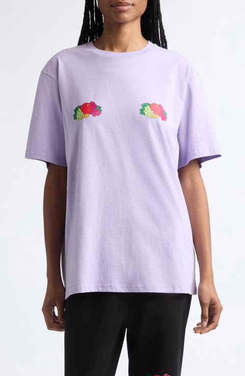 Double Logo Cotton T-Shirt