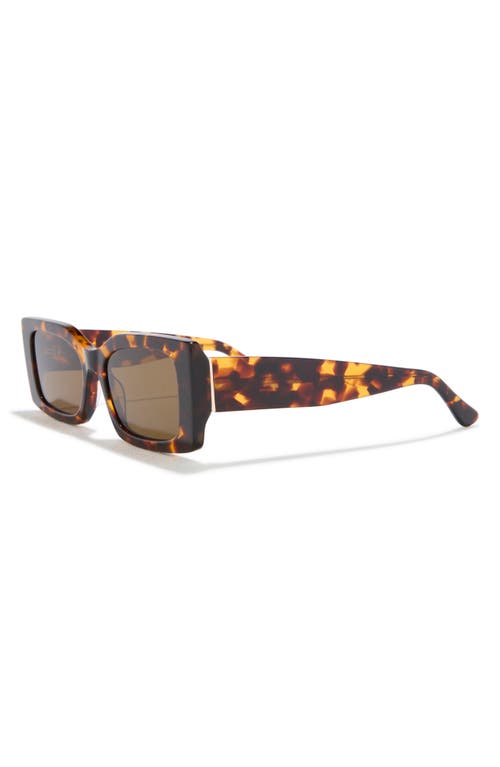 Diff Alessandra 52mm Polarized Cat Eye Sunglasses In Brown