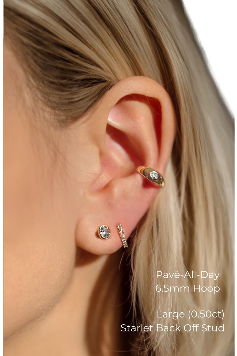Wide Cyclops Mid Ear Cuff, Alternate, color, Silver