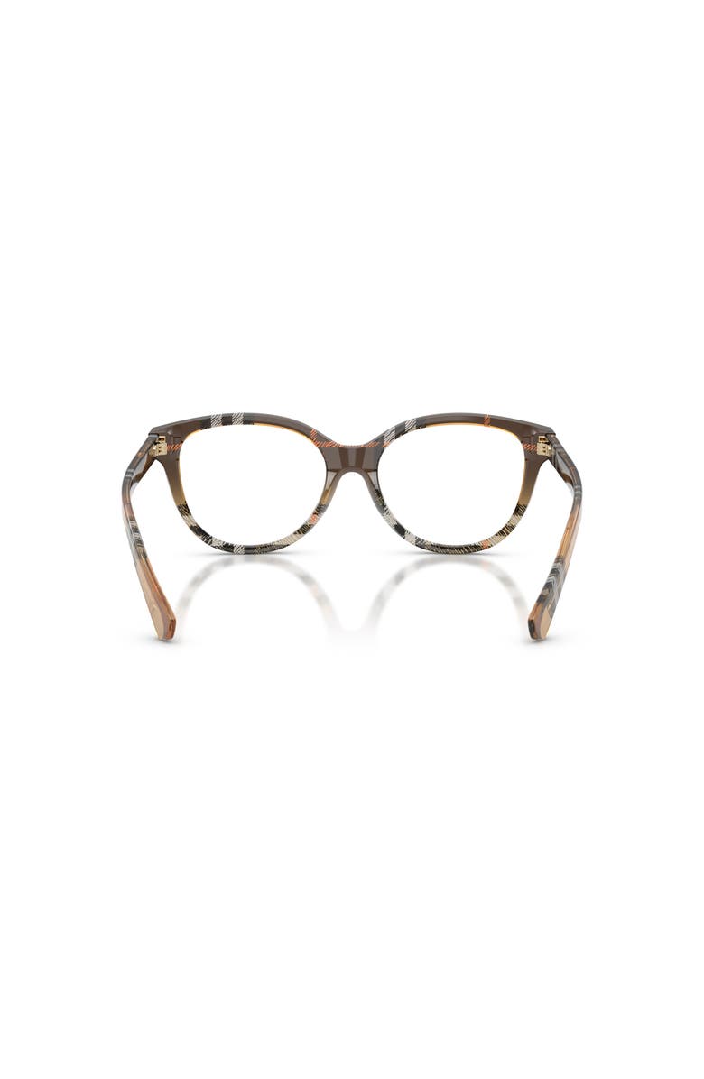Burberry 54mm Cat Eye optical glasses, Alternate, color, Brown