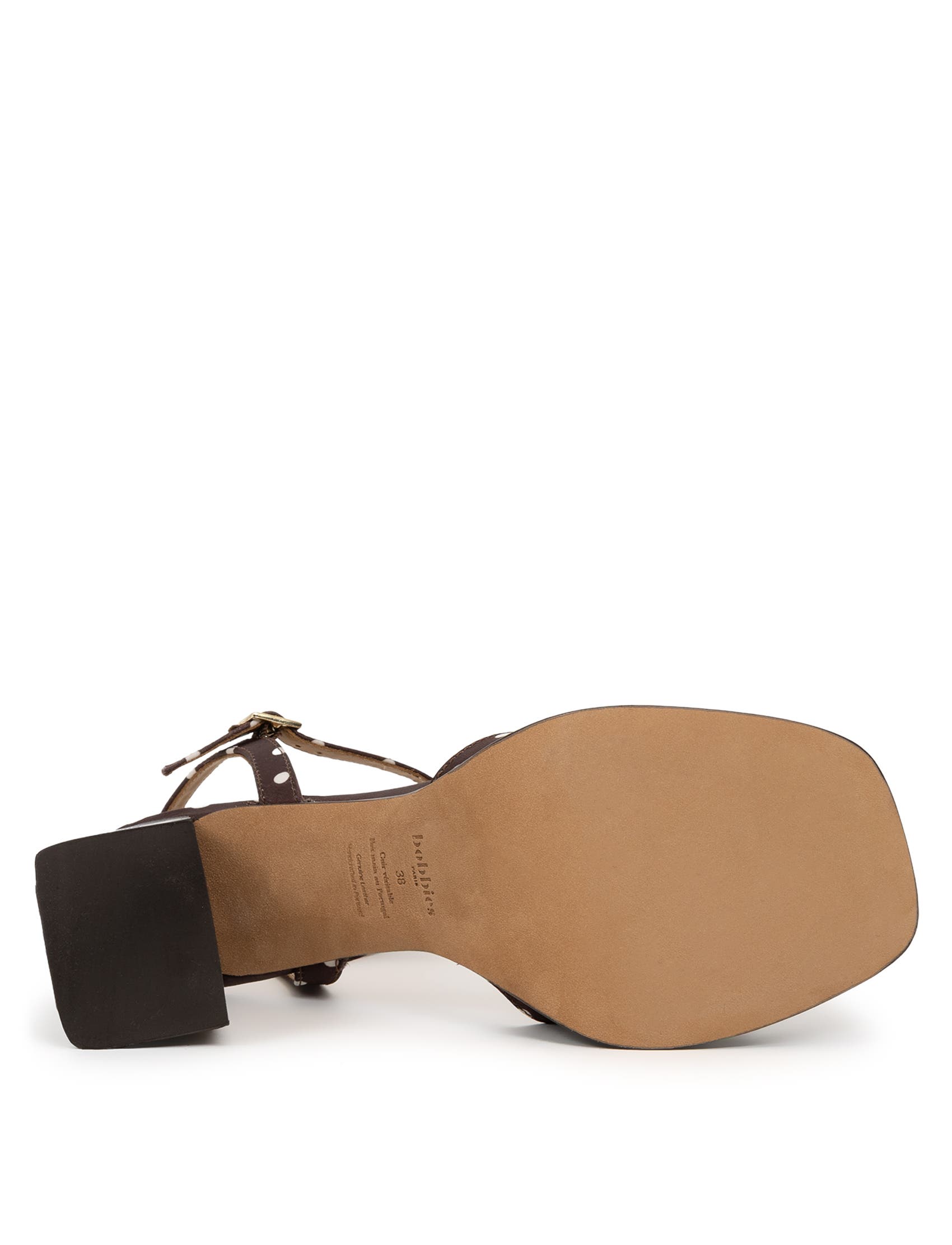 Lenka Heeled Sandals, Alternate, color, Mocha Dots