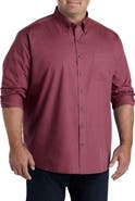 Harbor Bay by DXL Big & Tall Easy-Care Solid Sport Shirt