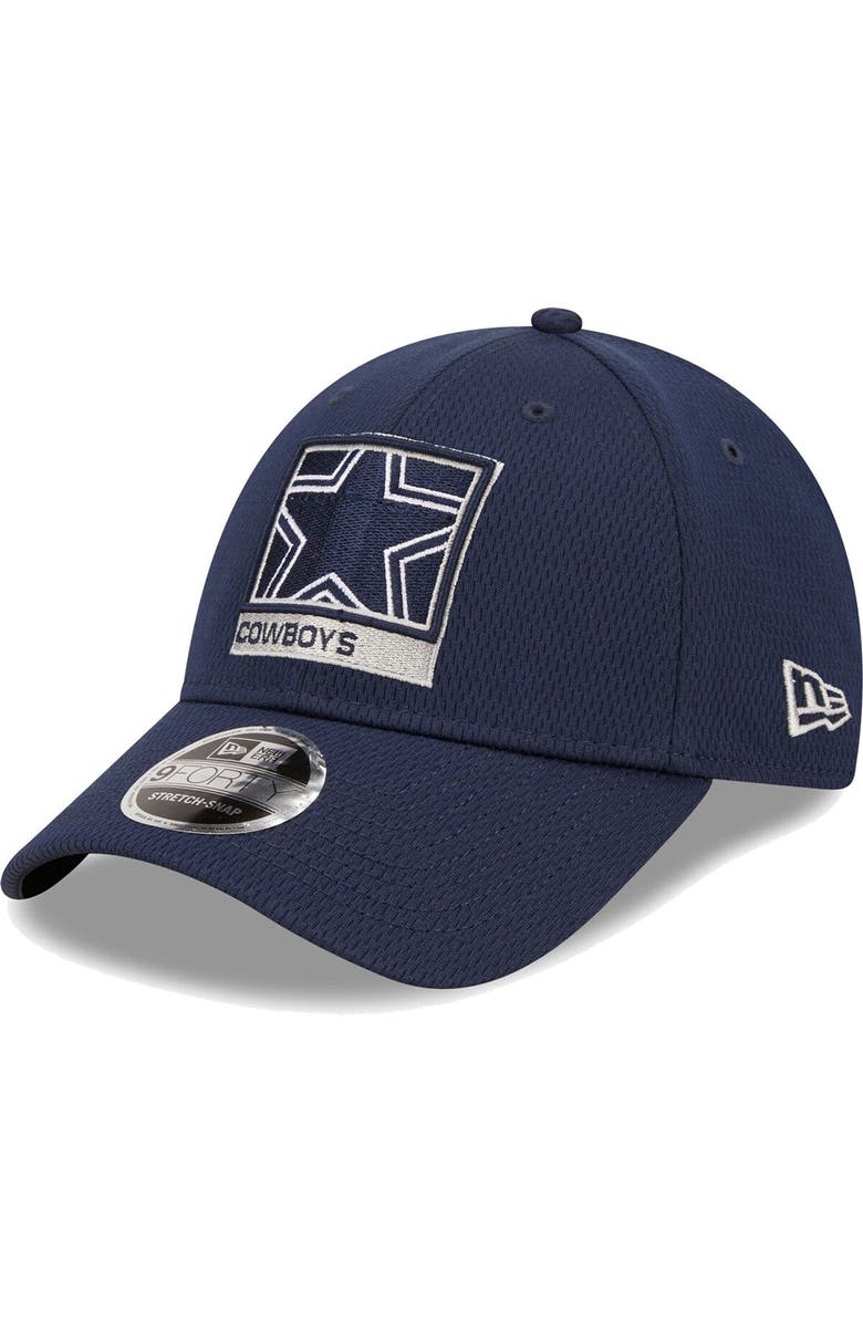 New Era Men's New Era Navy Dallas Cowboys Framed AF 9FORTY Snapback Hat, Main, color, 