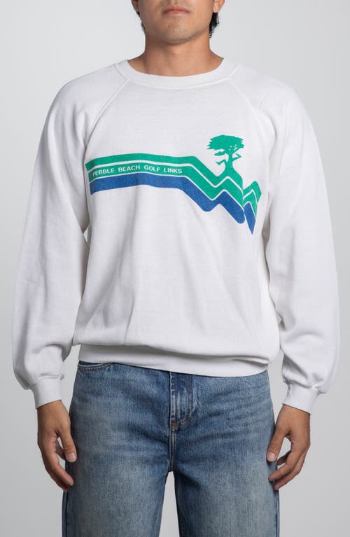 Elwood Vintage Pebble Beach Golf Sweatshirt In Green