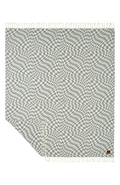 Opt Out Fringe Trim Cotton Beach Blanket