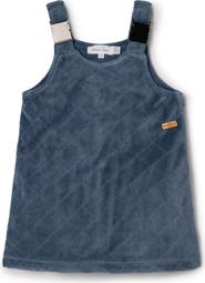 Charlotte & George Quilted Velour Jumper with Adjustable Straps