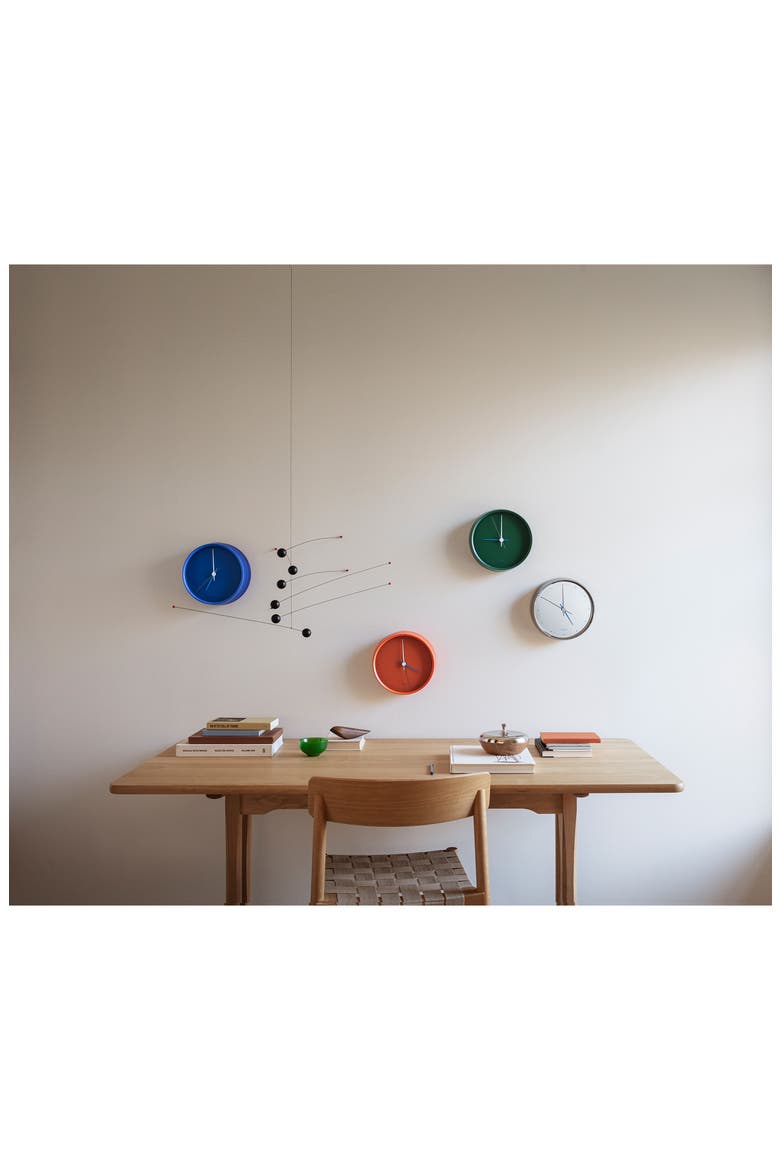 Koppel Wall Clock, Alternate, color, STAINLESS STEEL