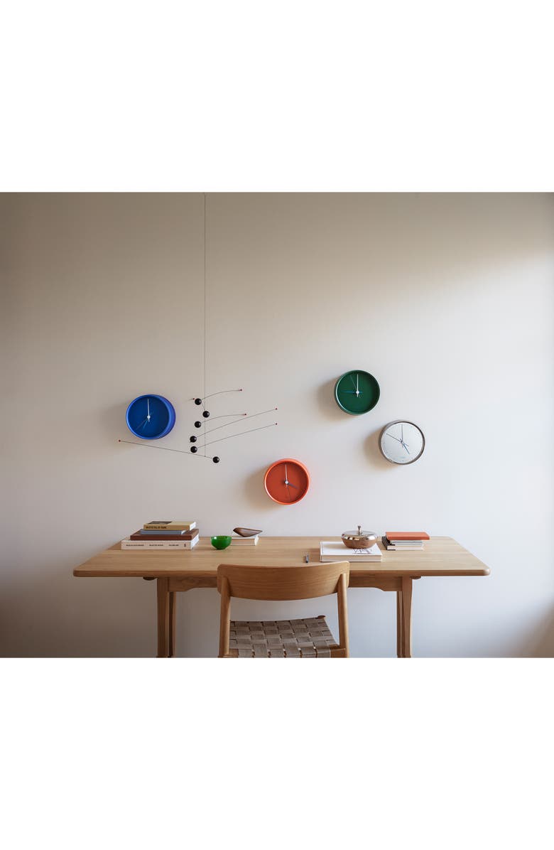 Georg Jensen Koppel Wall Clock, Alternate, color, Stainless Steel