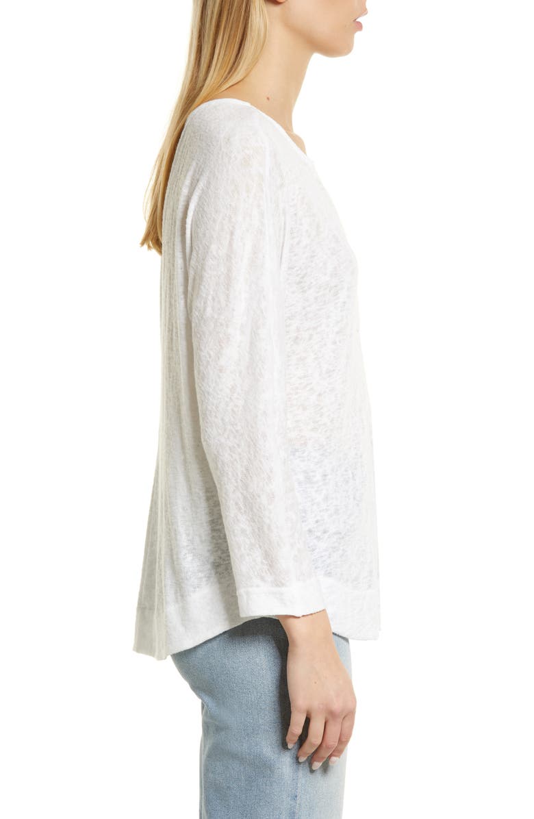 Caslon<sup>®</sup> Women's Split Neck Top, Alternate, color, 