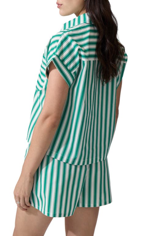 DELUC DELUC NOLA STRIPE BOXY SHIRT 