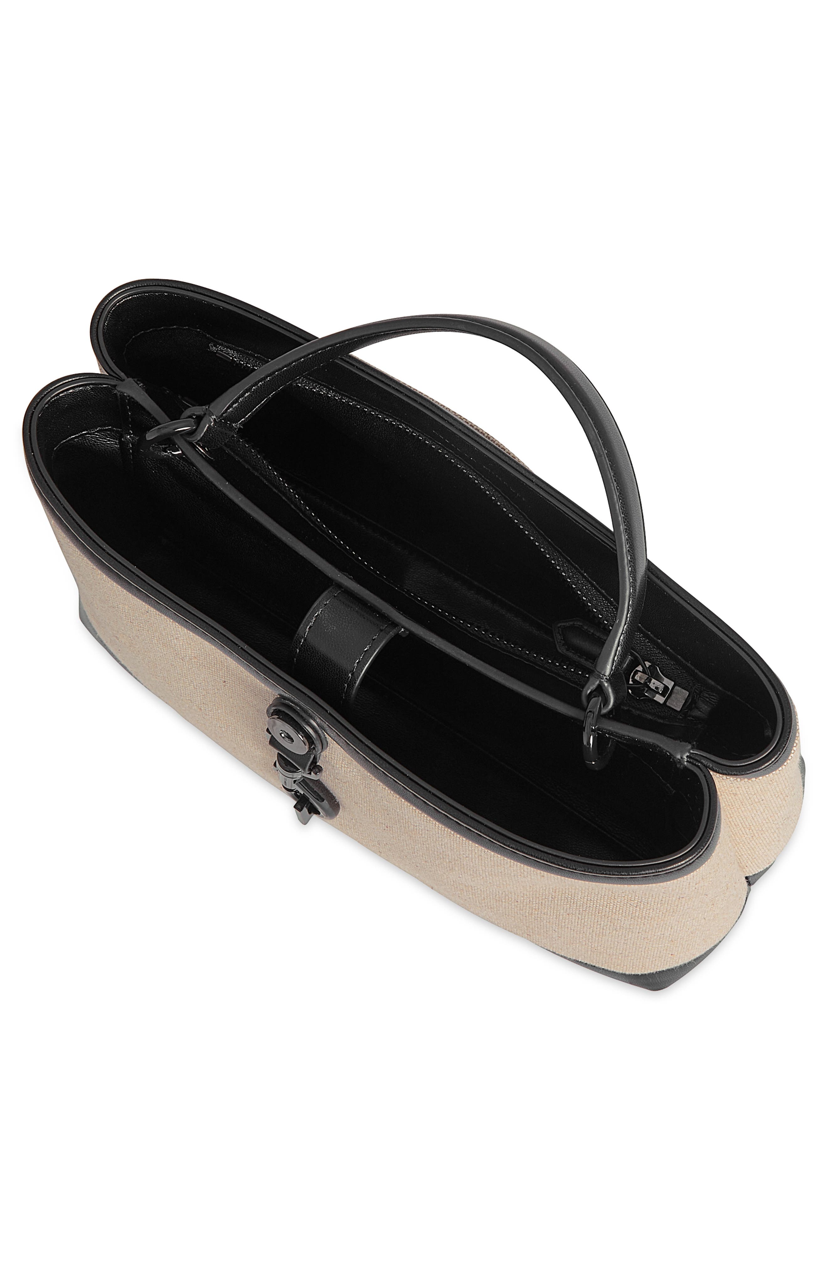 Rebecca Minkoff Megan Surplus Cotton & Hemp Canvas Top Handle Bag, Alternate, color, 