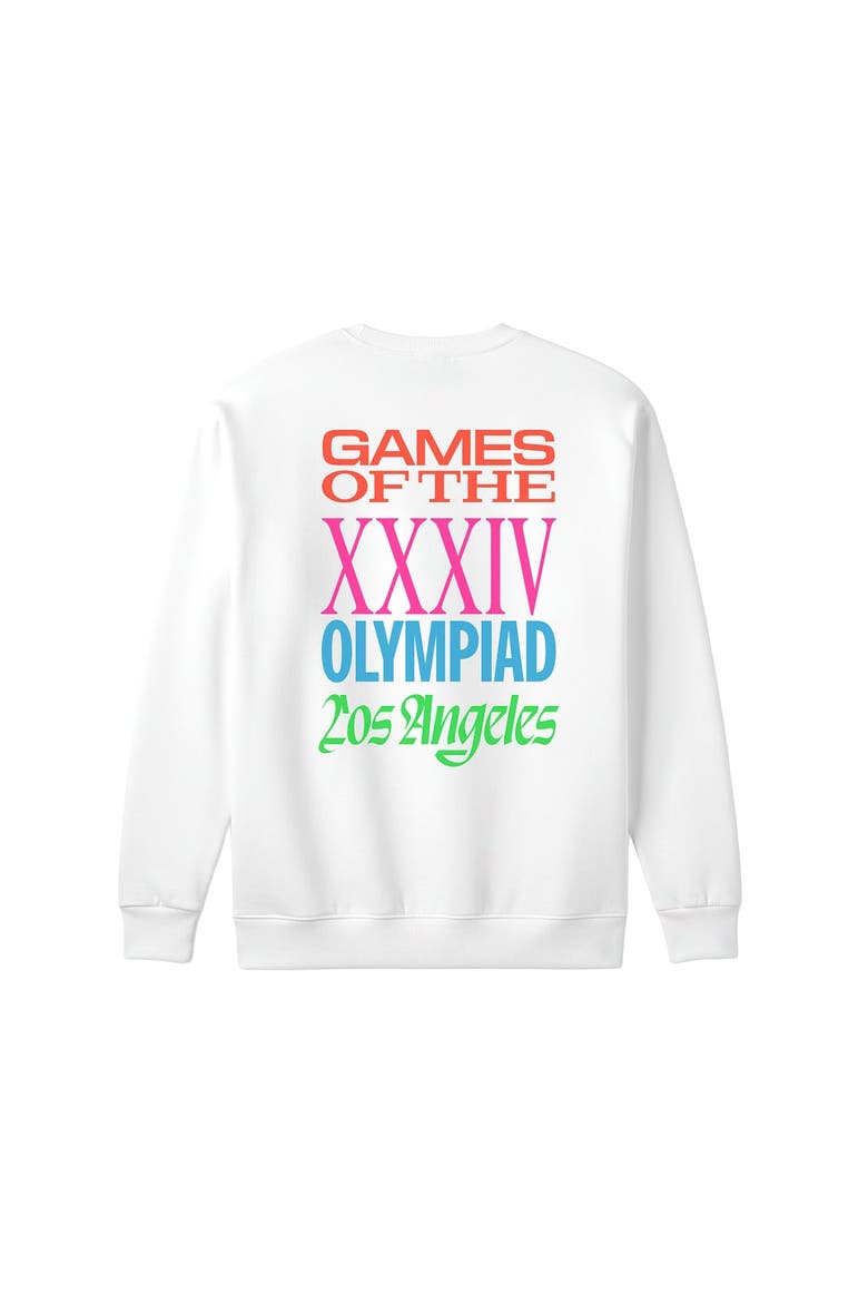 Men's Fanatics White LA28 Superbloom Collection Sweatshirt, Alternate, color, White
