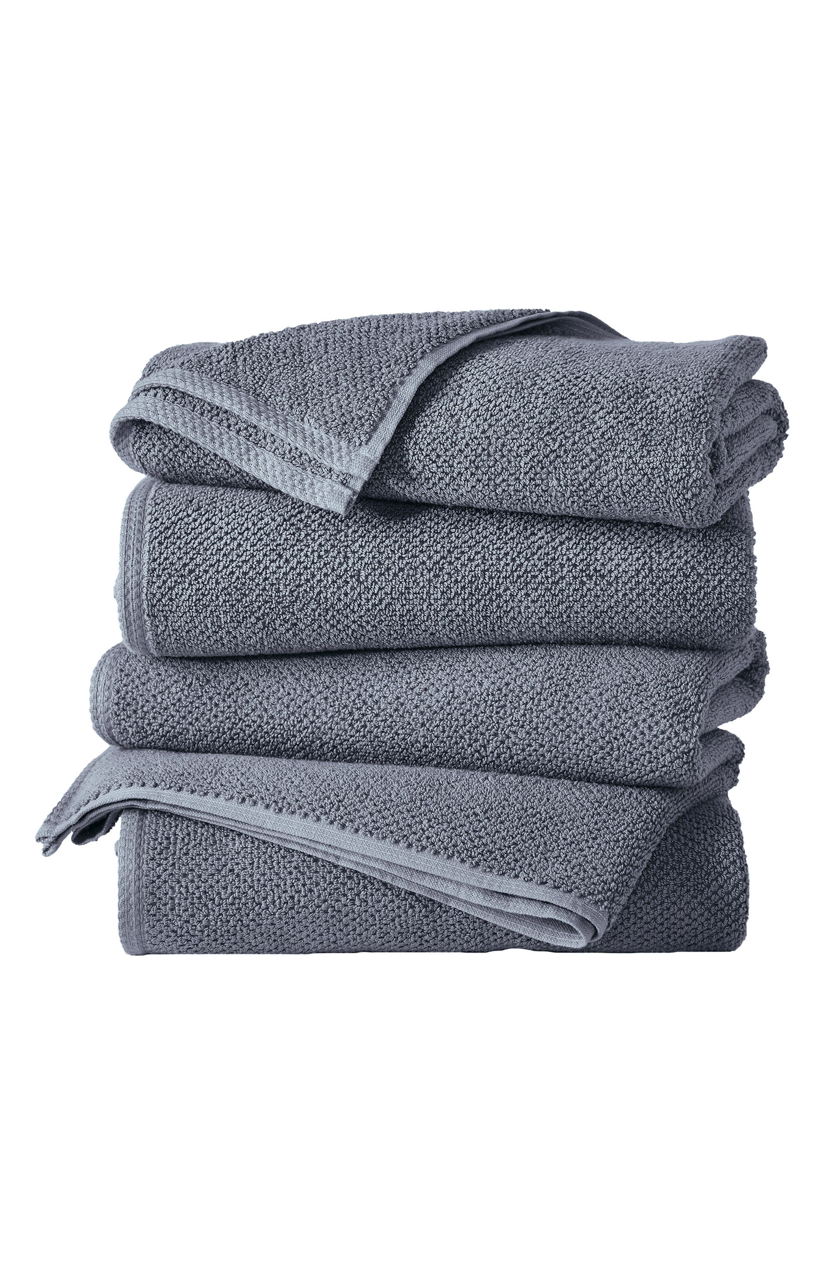 Woven & Weft Set of 4 Textured Bath Towels