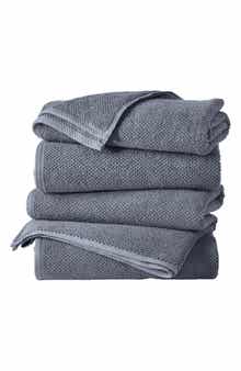 Woven & Weft Set of 4 Textured Bath Towels