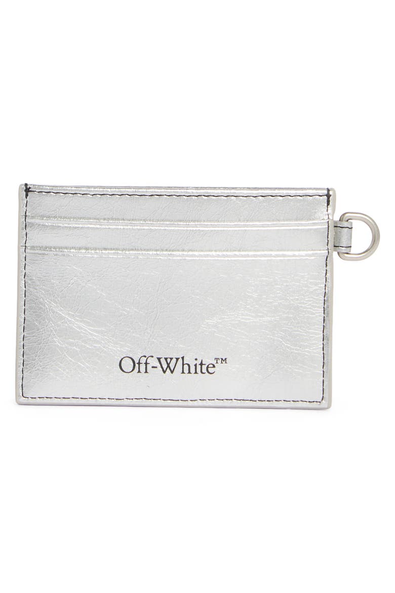 Classic Leather Card Holder, Alternate, color, SILVER