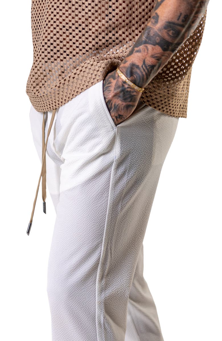 Maceoo Everyday Ebony Slim Fit Pants, Alternate, color, Coconut White