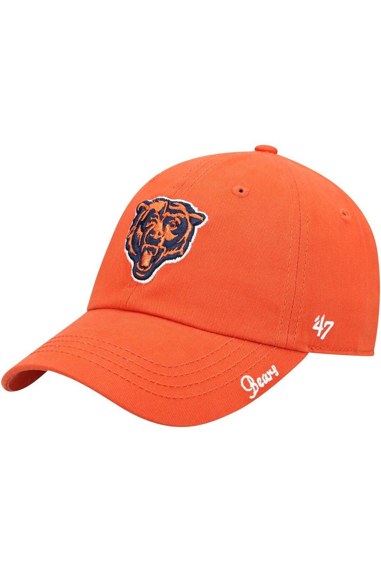 Women's '47 Orange Chicago Bears Miata Clean Up Secondary Adjustable Hat, Main, color, Orange