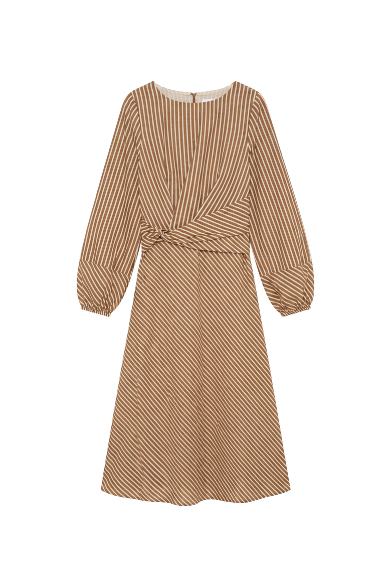 Sadie Striped Seersucker Midi Dress, Main, color, Winnetka Stripe