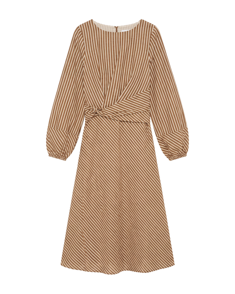 Sadie Striped Seersucker Midi Dress