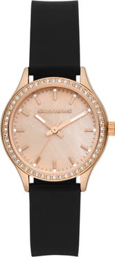 SKECHERS Starline Silicone Strap Watch, 34mm