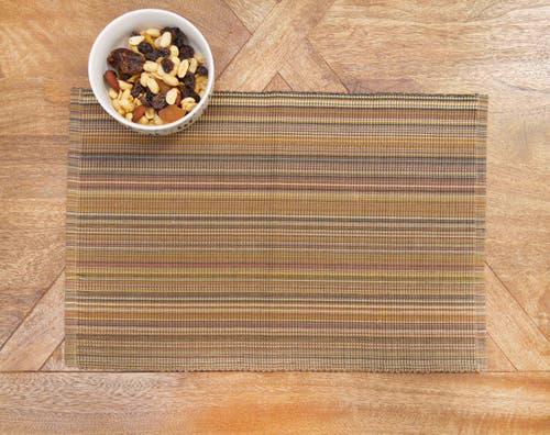 C & F Home C&f Home Cedar Stripes Placemats Set Of 6, 13" X 19" In Brown