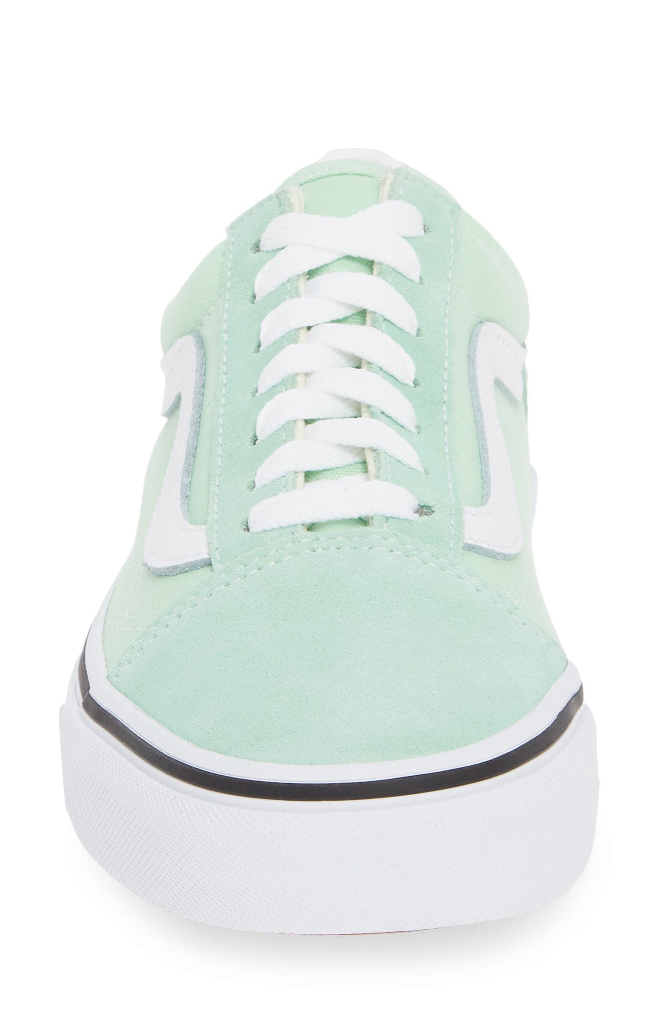Old Skool Sneaker, Alternate, color, GREEN ASH/ TRUE WHITE