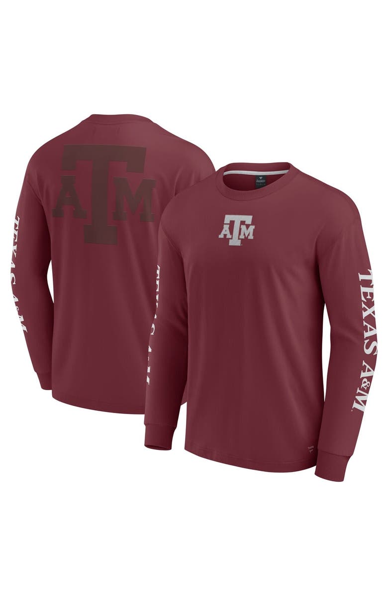 FANATICS Men's Fanatics Maroon Texas A&M Aggies Strive Long Sleeve T-Shirt, Main, color, Maroon