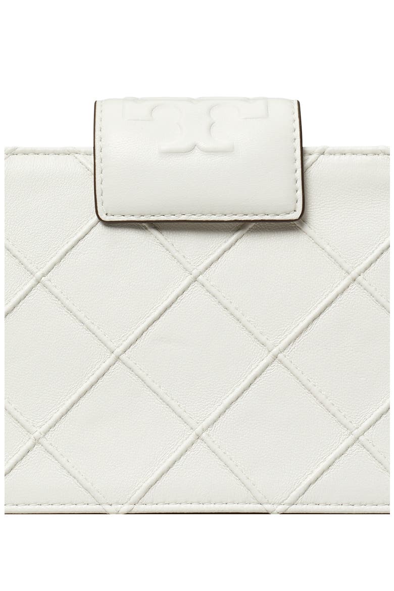 Mini Fleming Soft Quilted Leather Wallet on a Chain, Alternate, color, BLANC