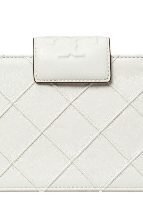 Tory Burch Mini Fleming Soft Quilted Leather Wallet On A Chain