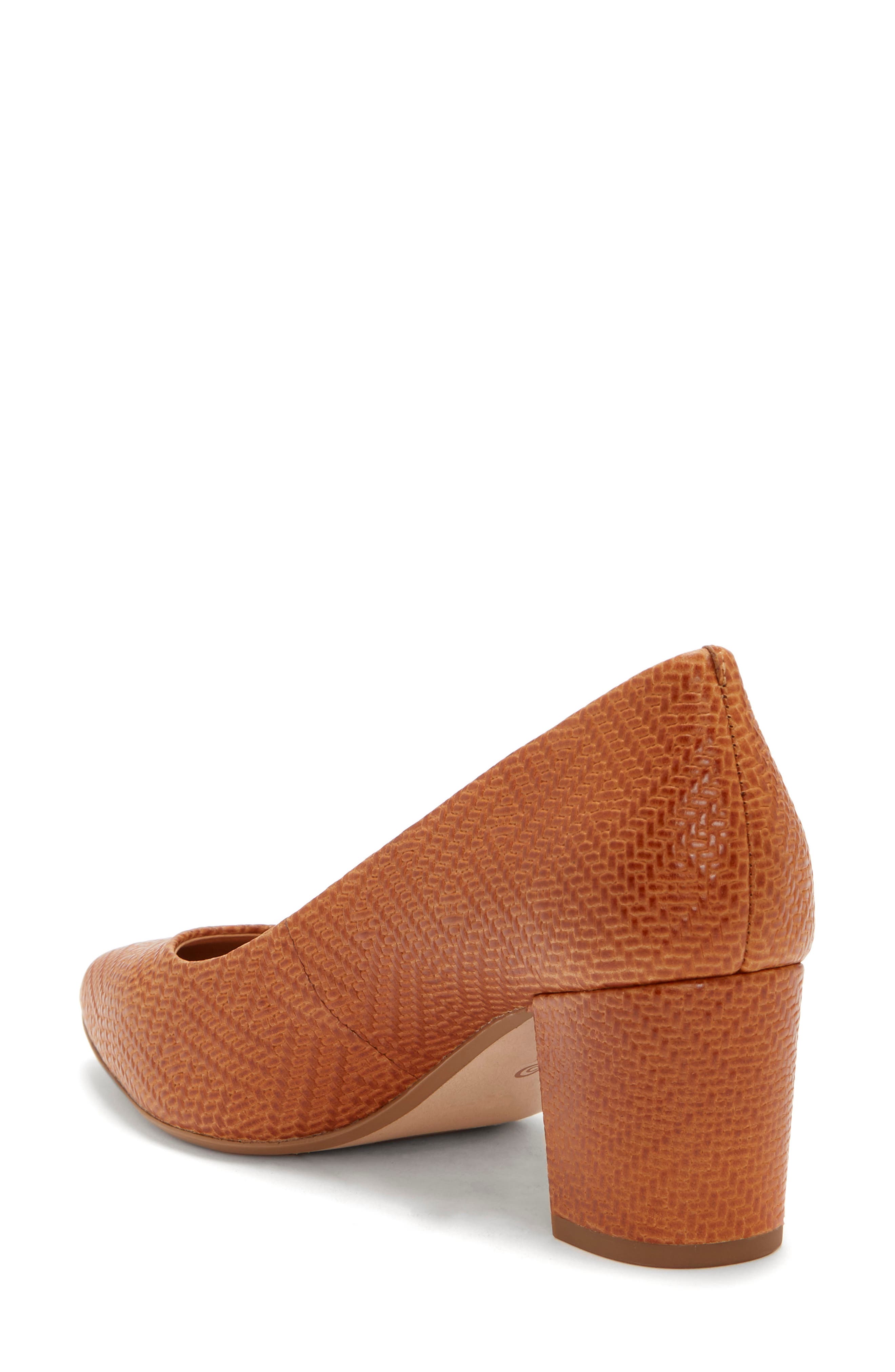 Ryanna Pump, Alternate, color, LUGGAGE TAN EMBOSSED LEATHER