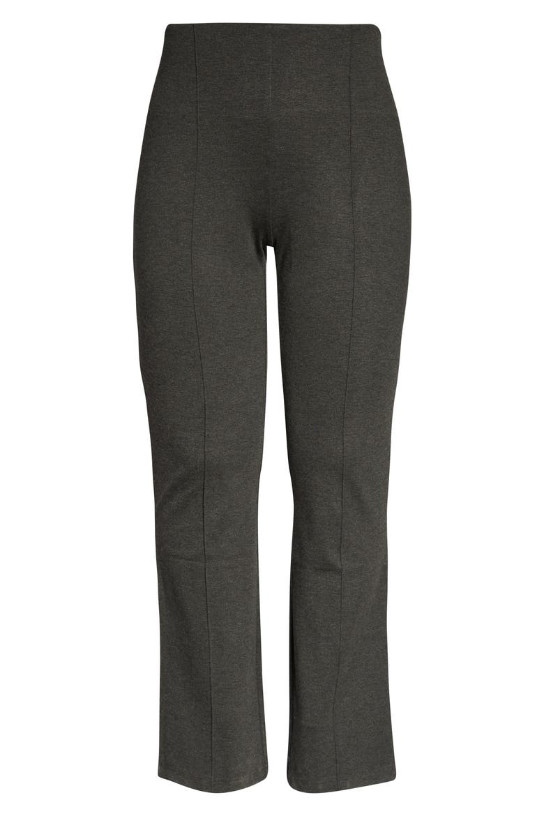 'Lyssentials Elysse High Waist Wide Leg Ponte Pants, Alternate, color, CHARCOAL