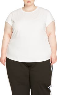 Universal Standard Ashley Cap Sleeve Cotton T-Shirt