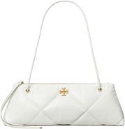 Tory Burch Kira Diamond Quilted East/West Leather Shoulder Bag