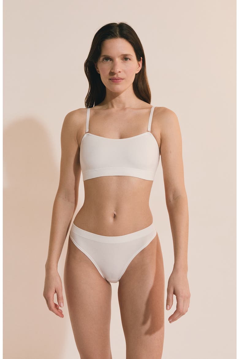 Amande Convertible Bandeau Bra, Alternate, color, ECRU