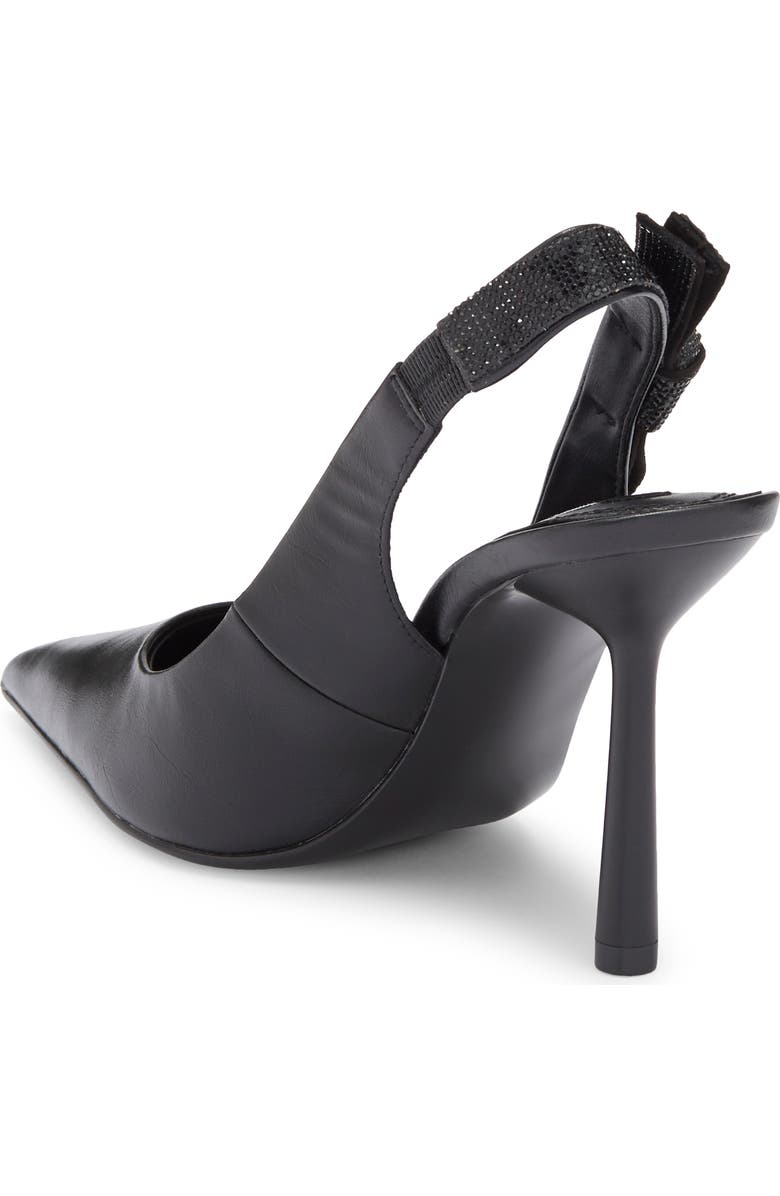 Steve Madden Stefani Metallic Slingback Pump, Alternate, color, Black/ Black