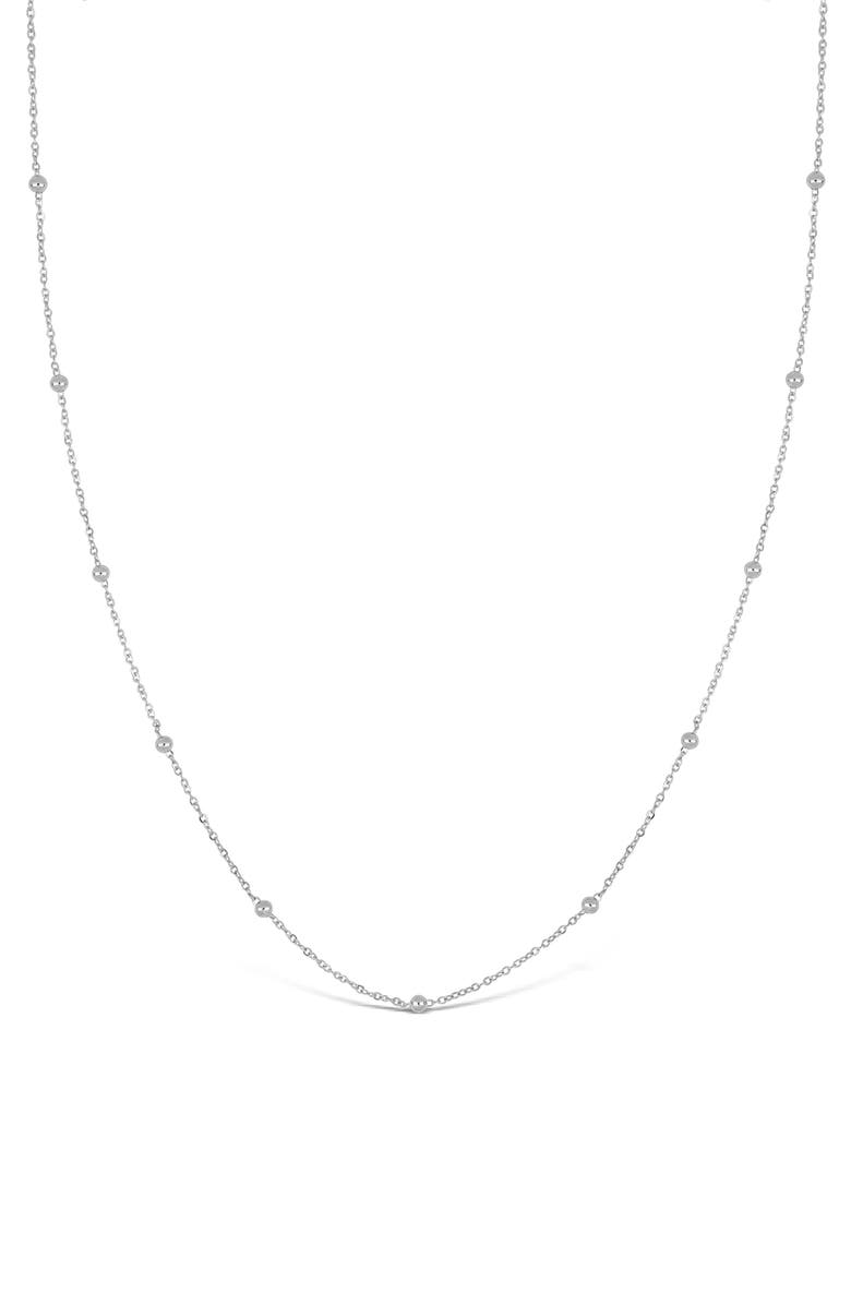 Bony Levy 14K Gold Ball Bead Chain Necklace, Main, color, 14K White Gold