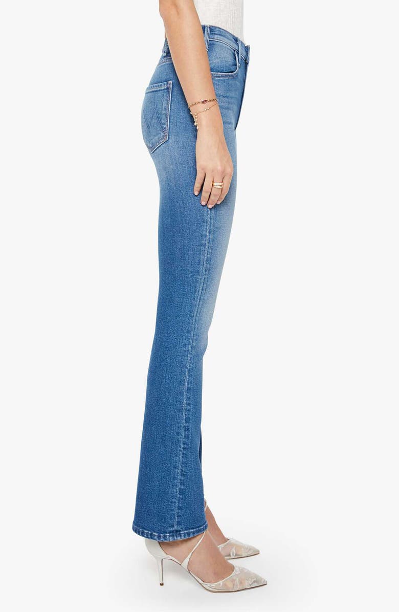 MOTHER The Hustler Skimp High Waist Bootcut Jeans, Alternate, color, Kissing The Caddy