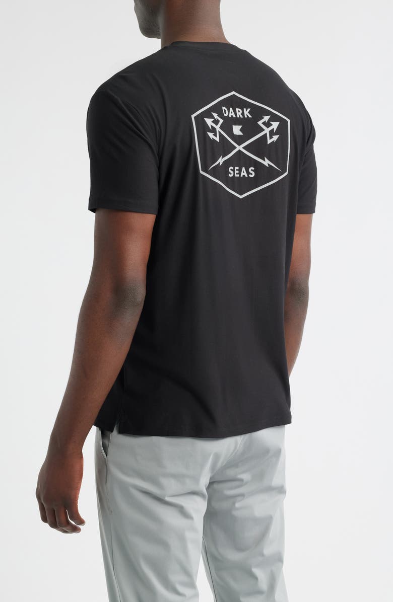 DARK SEAS No Sweat Short Sleeve T-Shirt, Alternate, color, Black