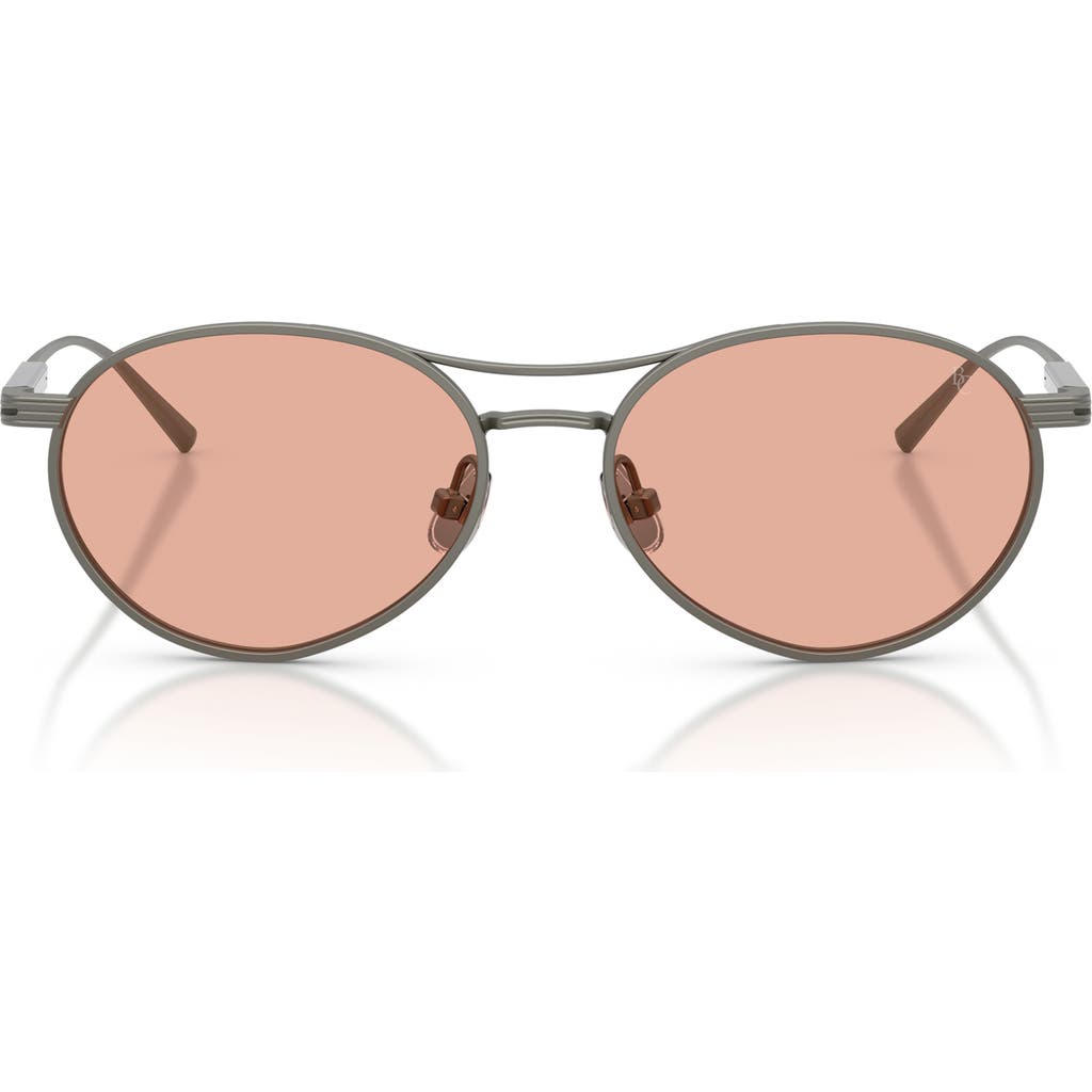 Brunello Cucinelli 54mm Oval Sunglasses in Pewter at Nordstrom