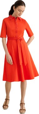 HOBBS LONDON Loretta Midi Shirt Dress