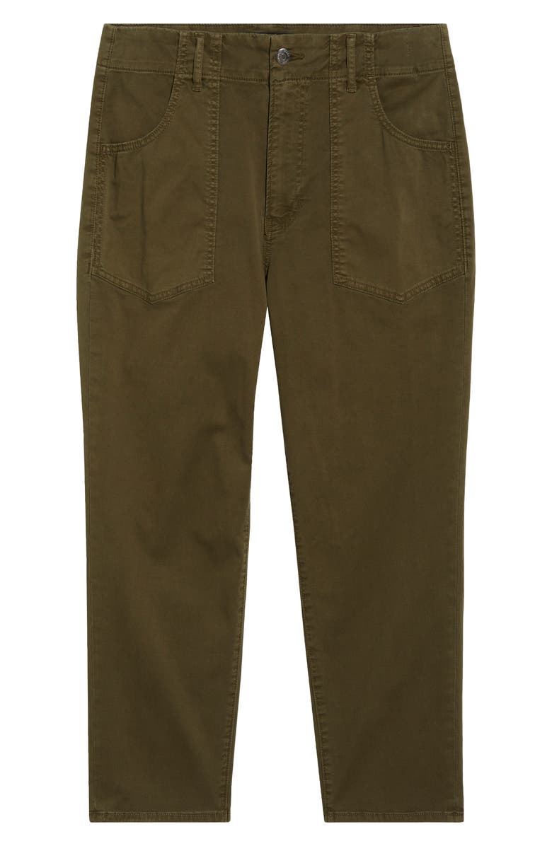 Veronica Beard Arya Crop Straight Leg Pants, Alternate, color, Army Green