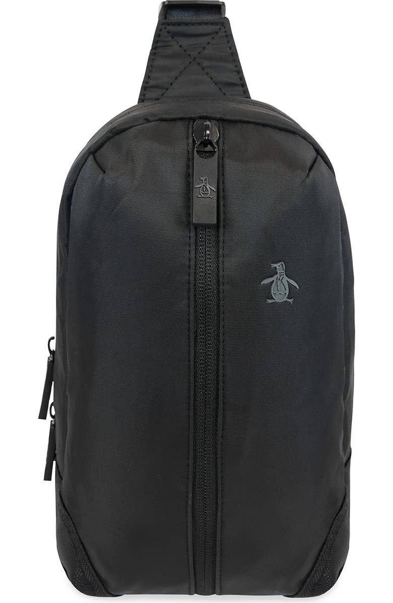 Original Penguin Sleek Sling Bag, Main, color, Black