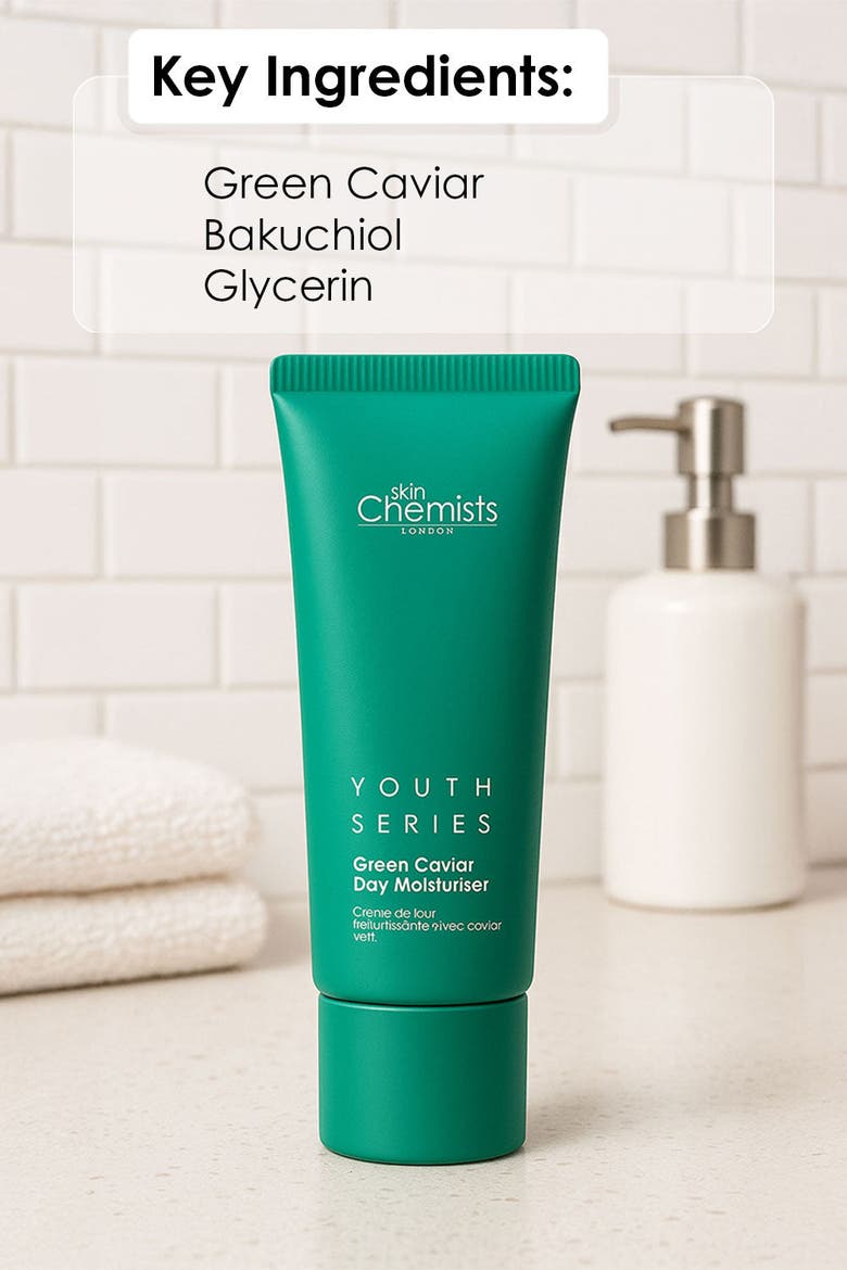 Green Caviar Day Cream 50ml for Fine Lines & Wrinkles, Anti-Aging, Alternate, color, White