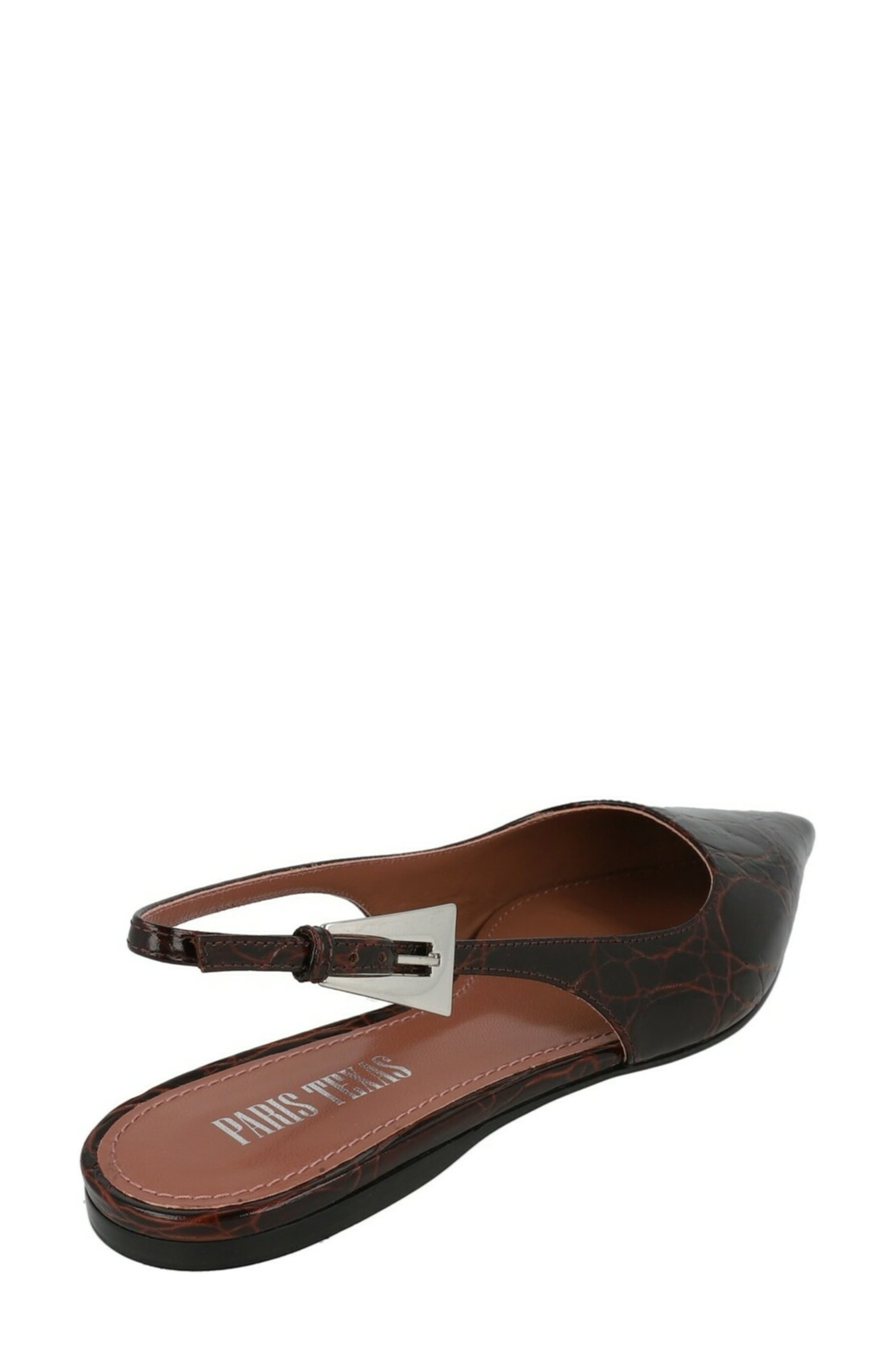 Paris Texas Jessica Pointed Toe Slingback Flat, Alternate, color, 