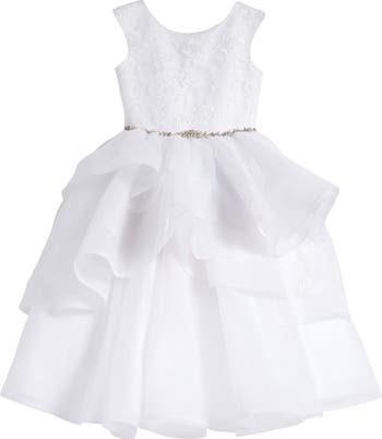 Joan Calabrese for Macis Design Kids Floral Tiered First Communion Dress Nordstrom